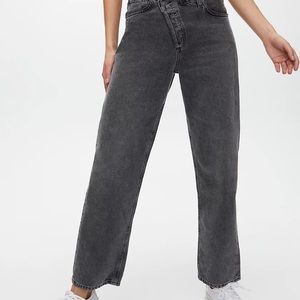 AGOLDE grey criss-cross jeans. Size 24